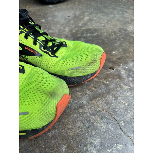 Brooks Adrenaline GTS 22 Men\'s Running Shoes Size 14 Green Black Orange main image 4